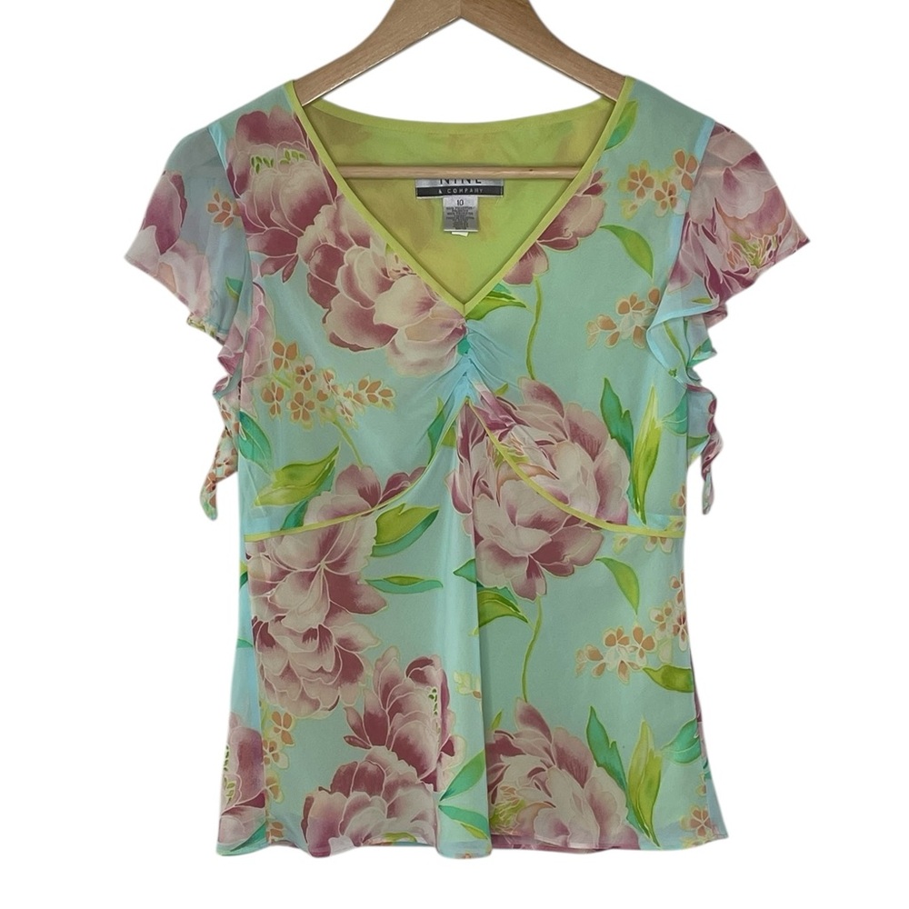Nine & Co Vintage Y2K Floral Sleeveless Top 10